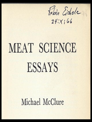 Meat Science Essays