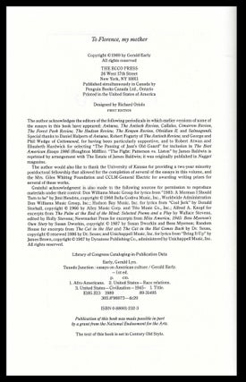 Tuxedo Junction: Essays on American Culture