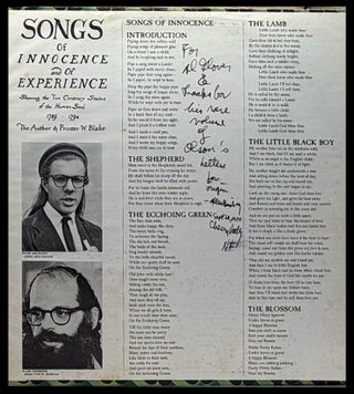 Songs of Innocence and Experience by William Blake, Tuned by Allen Ginsberg