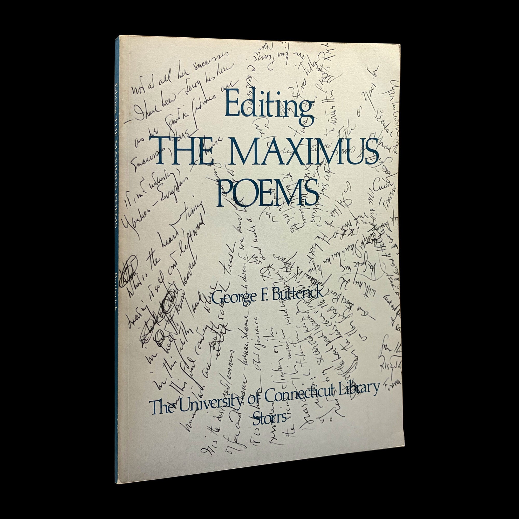 Editing the Maximus Poems | George Butterick, Charles Olson