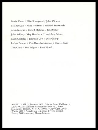Angel Hair 3 (Summer 1967)