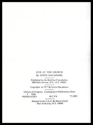 Live at the Church