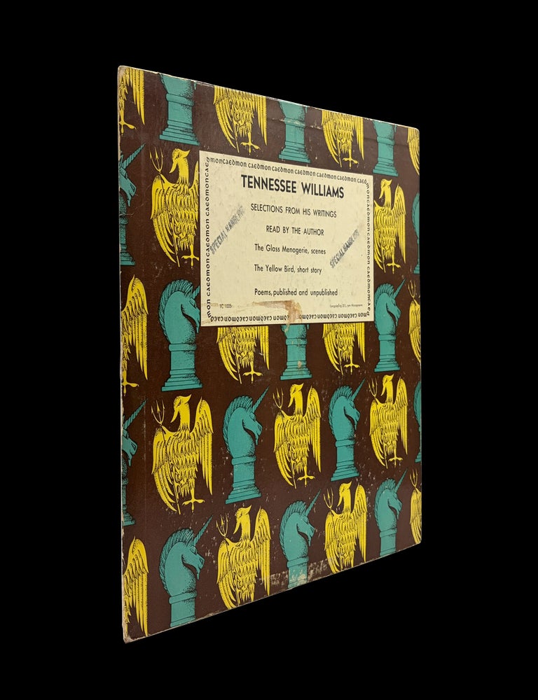 Item #9052] Tennessee Williams: Selections from his Writings Read by the Author (LP). Tennessee...