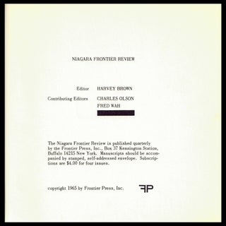 Niagara Frontier Review (Spring 1966)