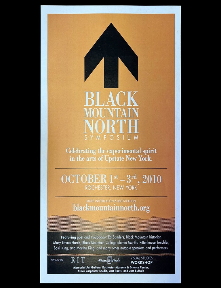 Item #9070] Original Event Poster: Black Mountain North Symposium (October 1-3, 2010). Albert...