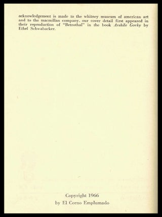 The Gorky Poems/ Poemas a Gorky
