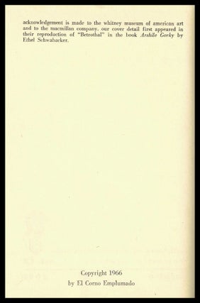 The Gorky Poems/ Poemas a Gorky