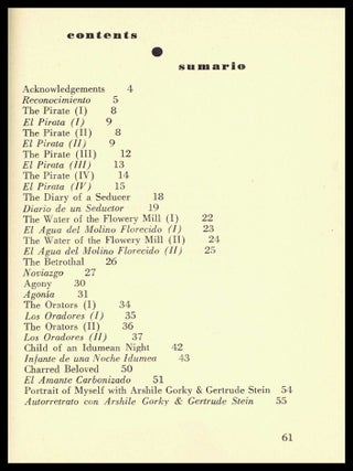 The Gorky Poems/ Poemas a Gorky
