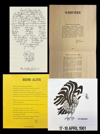 Four Press of the Black Flag Broadsides with: Original Mailing Envelope