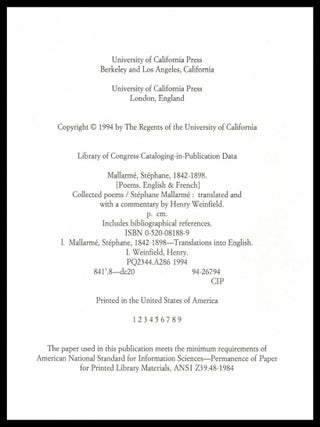 Collected Poems with: Ephemera