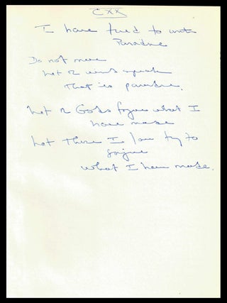 Drafts and Fragments of Cantos CX-CXVII