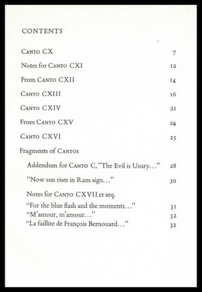 Drafts and Fragments of Cantos CX-CXVII