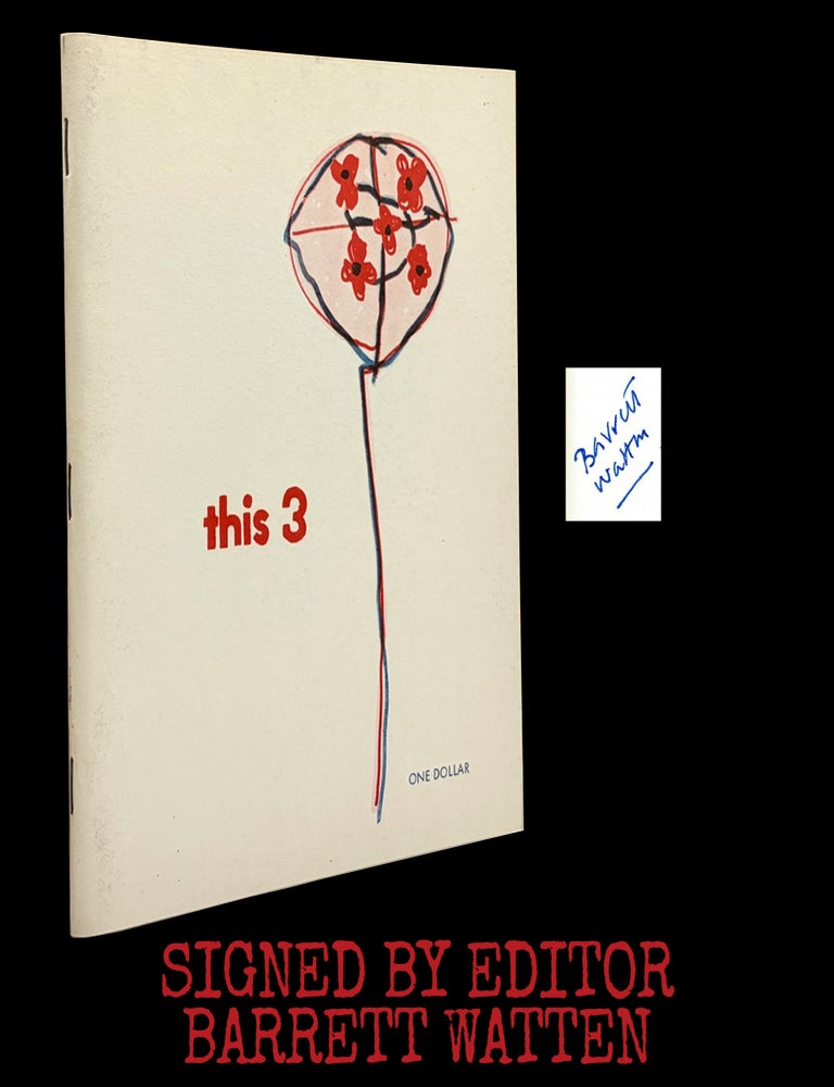 [Item #9183] This No. 3 (Fall 1972). Barrett Watten, Robert Grenier, Tom Clark, Clark Coolidge, Robert Creeley, Larry Eigner, Anselm Hollo, Joanne Kyger.