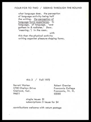 This No. 3 (Fall 1972)