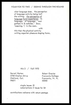 This No. 3 (Fall 1972)