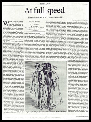 W.B. Yeats: A Life (Two Volumes) with: Ephemera