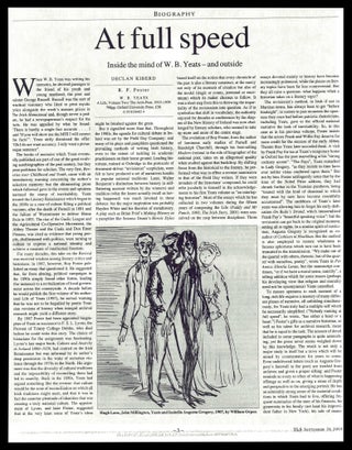 W.B. Yeats: A Life (Two Volumes) with: Ephemera