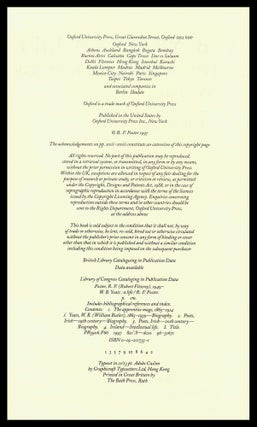 W.B. Yeats: A Life (Two Volumes) with: Ephemera