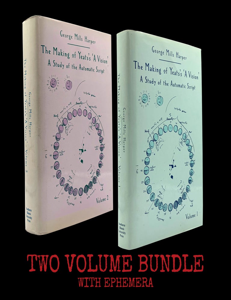 [Item #9200] The Making of Yeats's 'A Vision': A Study of the Automatic Script (Two Volumes) with: Ephemera. George Mills Harper, William Butler Yeats, George Bornstein.