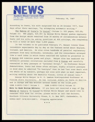 The Making of Yeats's 'A Vision': A Study of the Automatic Script (Two Volumes) with: Ephemera