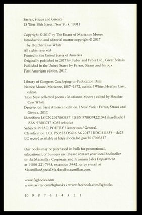 Marianne Moore: New Collected Poems