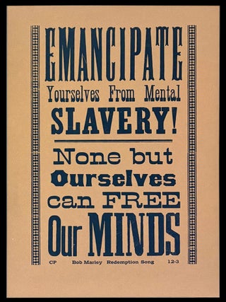 Original Broadside: From Bob Marley's "Redemption Song&quot