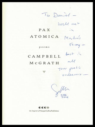 Pax Atomica: Poems