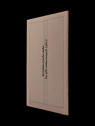 Vision (A Curriculum of the Soul No. 21, 1972)