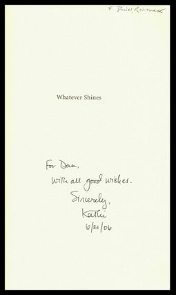 Whatever Shines: Prose Poems