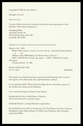 World's Tallest Disaster: Poems