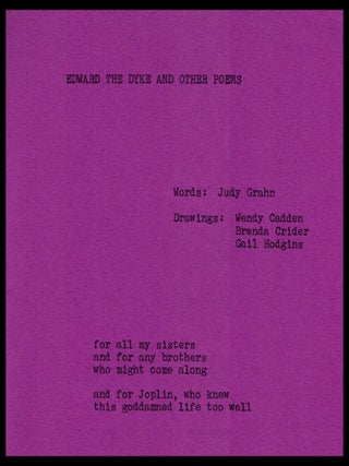 Edward the Dyke and Other Poems