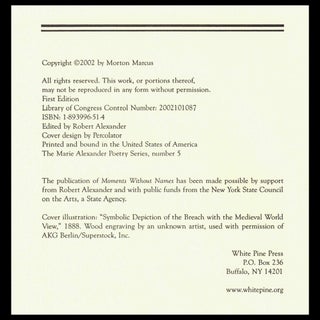 Moments Without Names: New & Selected Prose Poems
