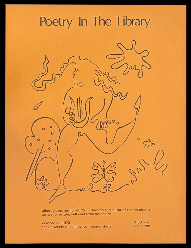 Item #9296] Original Event Poster: Poetry in the Library at the University of Connecticut...