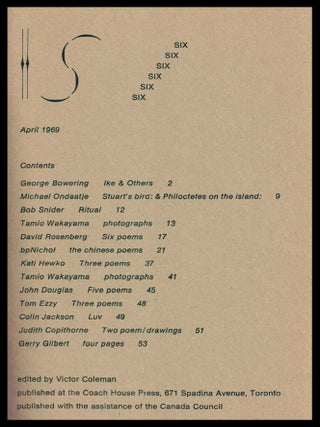 IS. No. 6 (Spring 1969, Complete with Ephemera)