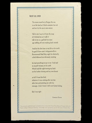 Broadside: "May 20, 1959&quot