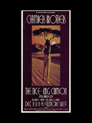 Original Concert Postcard: Chambers Brothers, The Nice, King Crimson, Little Princess 109...
