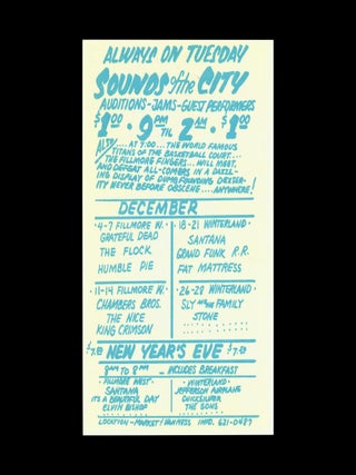 Original Concert Postcard: Chambers Brothers, The Nice, King Crimson, Little Princess 109 (December 11-14, 1969)