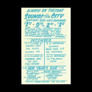 Original Concert Postcard: Chambers Brothers, The Nice, King Crimson, Little Princess 109 (December 11-14, 1969)
