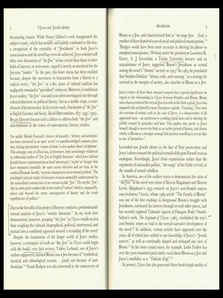 James Joyce, Ulysses, and the Construction of Jewish Identity: Culture, Biography, and "the Jew" in Modernist Europe with: Ephemera