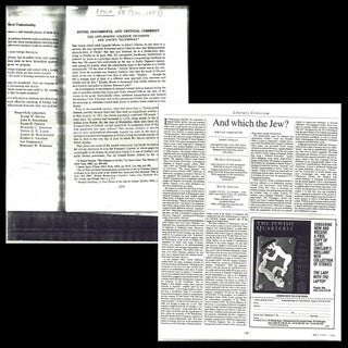 James Joyce, Ulysses, and the Construction of Jewish Identity: Culture, Biography, and "the Jew" in Modernist Europe with: Ephemera