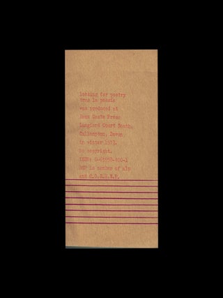 Looking for Poetry/ Tras la Poesia