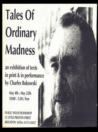 Exhibition Archive &mdash; Tales of Ordinary Madness, Public House Bookshop (May 4-25, 1996), with: The Urgency Rip-Off Press Edition of "Notes of a Dirty Old Man"