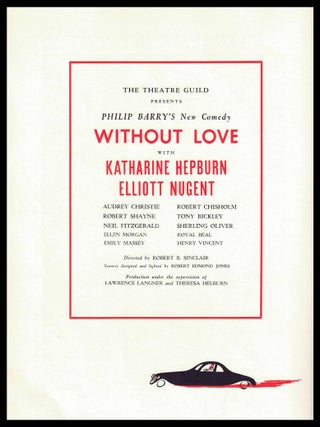 The Playgoer Vol. 17 No. 7 (November 2, 1942) with: "Without Love" Playbill