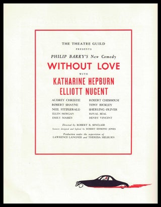 The Playgoer Vol. 17 No. 7 (November 2, 1942) with: "Without Love" Playbill
