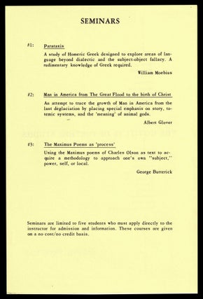 The Institute of Further Studies: Spring Program (1967)