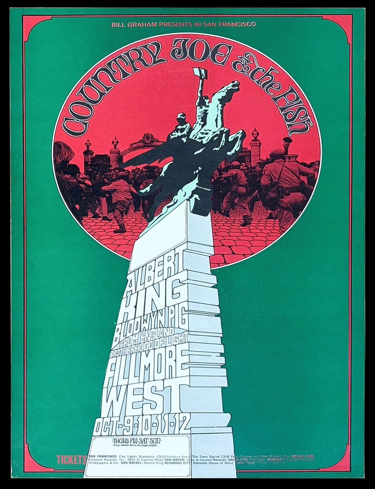 Item #9371] Original Concert Poster: Country Joe & the Fish, Albert King, Blodwyn Pig...
