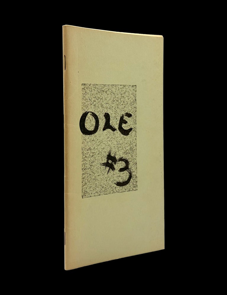 Item #9372] Ol&eacute; No. 3 (November 1965). Douglas Blazek, Charles Bukowski, Kirby Congdon, William...