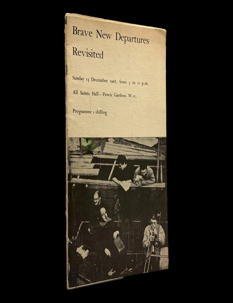 Item #9392] Original Event Program: Brave New Departures Revisited (December 15, 1968). Pete...