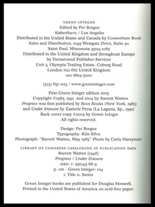 Progress/ Under Erasure