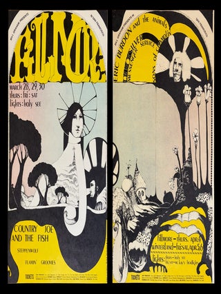 Two Related Original Concert Posters: Country Joe & the Fish, Flamin' Groovies,...